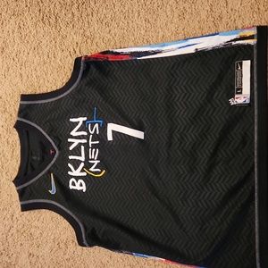 Nike Kevin Durant Black #7 Bklyn Brookln Nets youth large jersey NBA